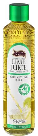 Master of Mixes Sweetened Lime Juice 12.7oz