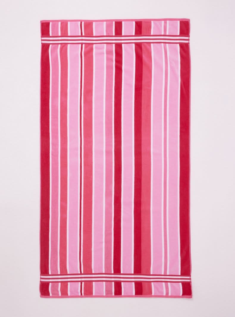 Attimo toalla de playa algodón 86 x 160 cm attimo rosado medio 1 s des