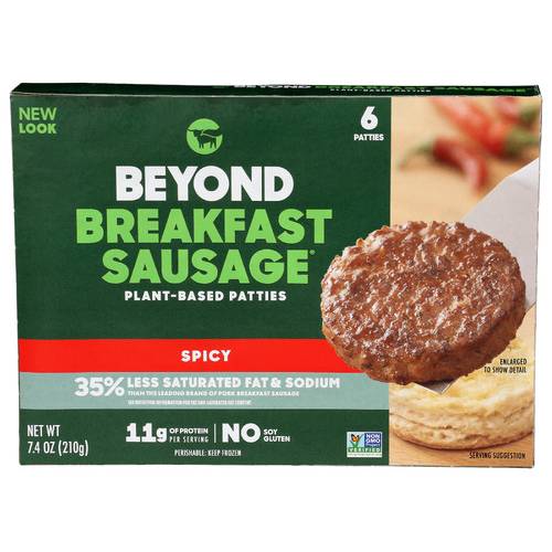 Beyond Meat Plant-Based Spicy Breakfast Sausage Patties