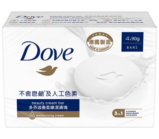 多芬滋養柔嫩潔膚塊 4X90g