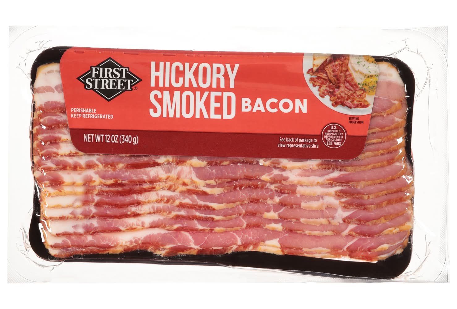 First Street Hickory Smoked Bacon (12 oz)