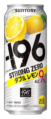 71019：サントリー -196 ストロングゼロ ダブルレモン 500ML缶 / Suntory -196 Strong Zero Double Lemon