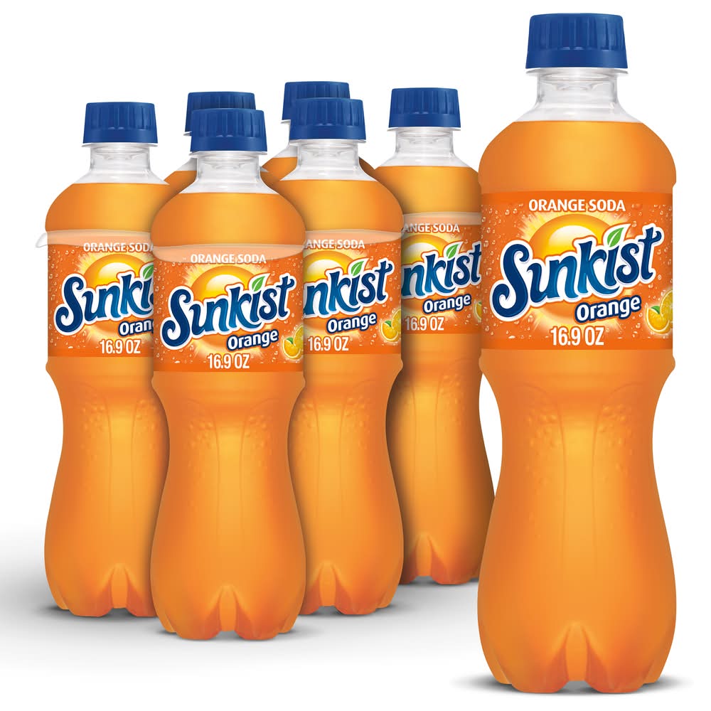 Sunkist Soda, Orange (6 x 16.9 fl oz)