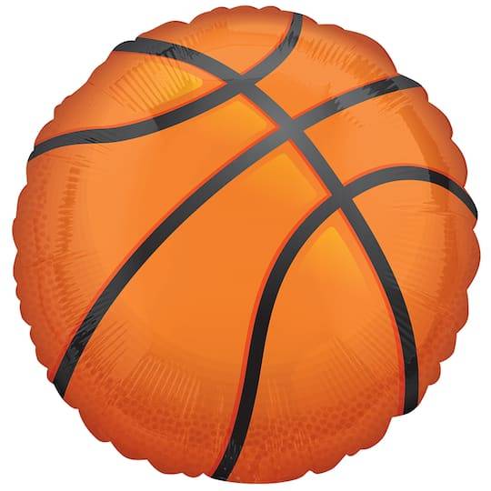Inflated Mayflower Nothing But Net Basketball Mylar Balloon, 28"