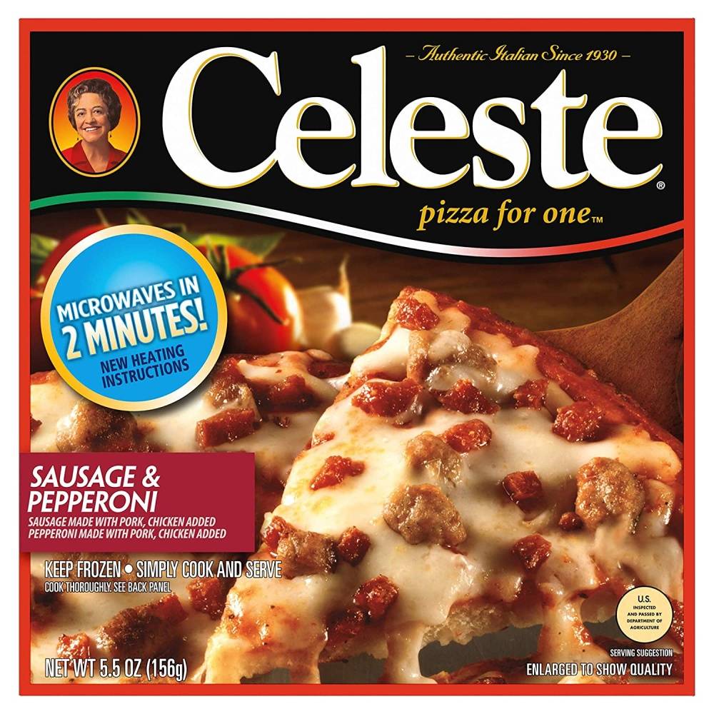 Celeste Pizza For One Sausage & Pepperoni (5.5 oz)