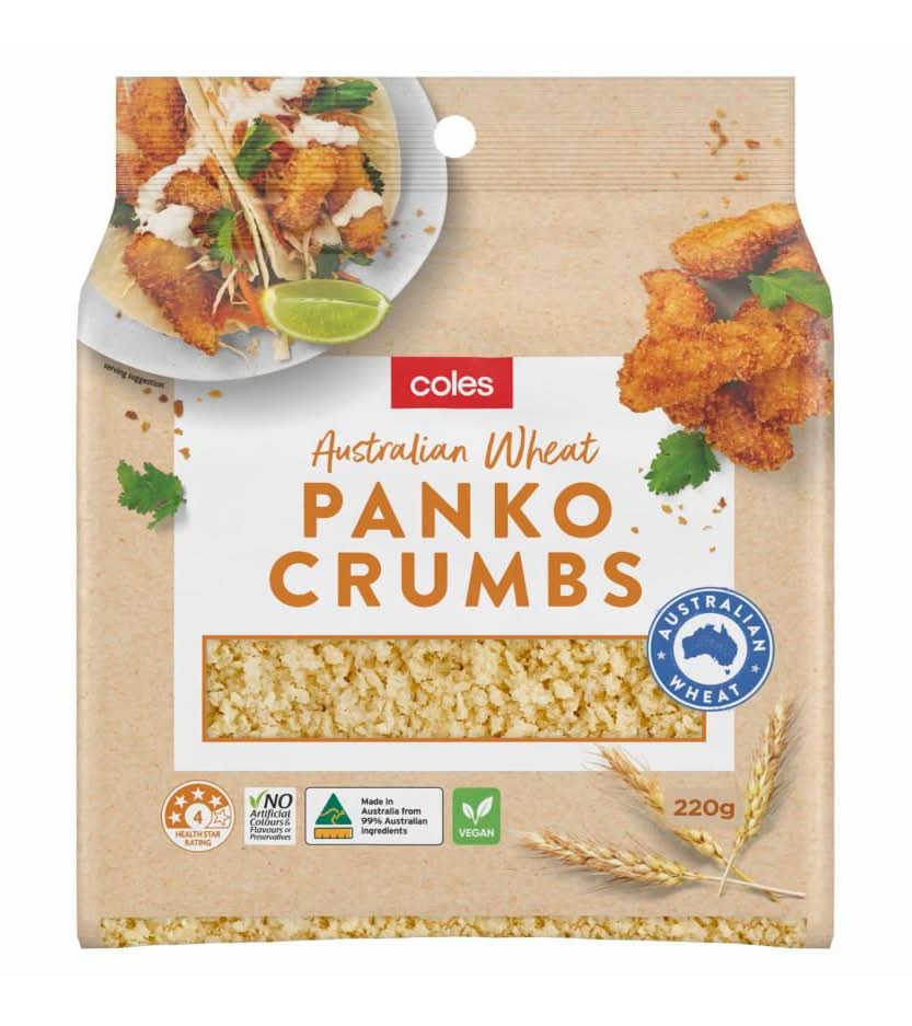 Coles Australian Wheat Panko Crumb (220g)