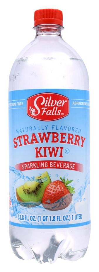 Silver Falls Sparkling Beverage, Strawberry-Kiwi (33.8 fl oz)