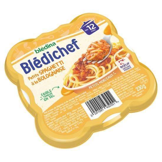 Spaghetti à la bolognaisepetitsmorceaux dès 12 mois Blédina blédichef 230 g