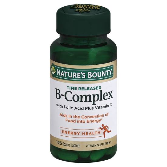 Nature's Bounty Time Released B-Complex Tablets (125 ct)