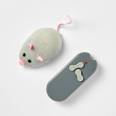 Boots & Barkley Electronic Chasing Mouse Cat Toy, Gray