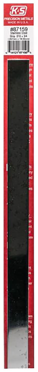 K&S 12 In. L X 3/4 In. W Stainless Steel Strip