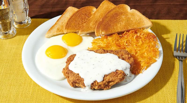COUNTRY-FRIED STEAK & EGGS