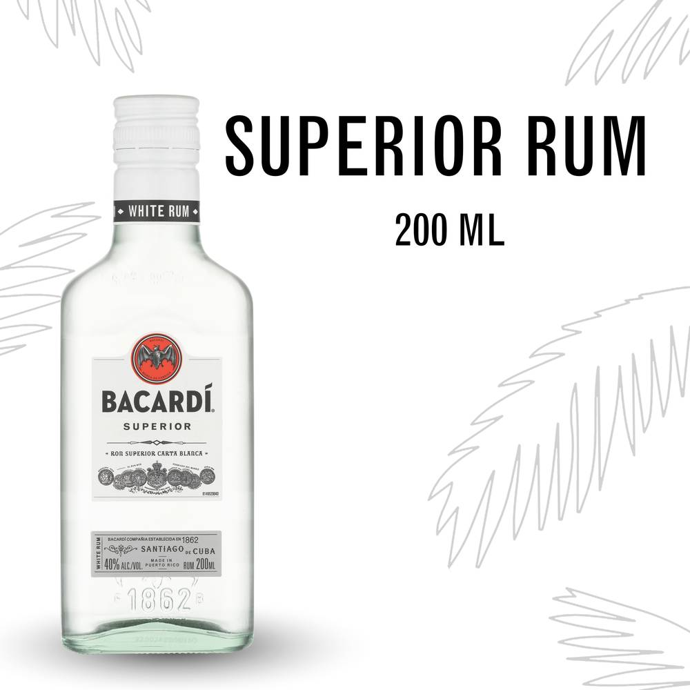 Bacardí Superior Santiago White Rum (200 ml)