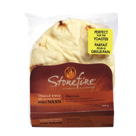 Stonefire pain naan original mini (200 g) - original baan bread (200 g)