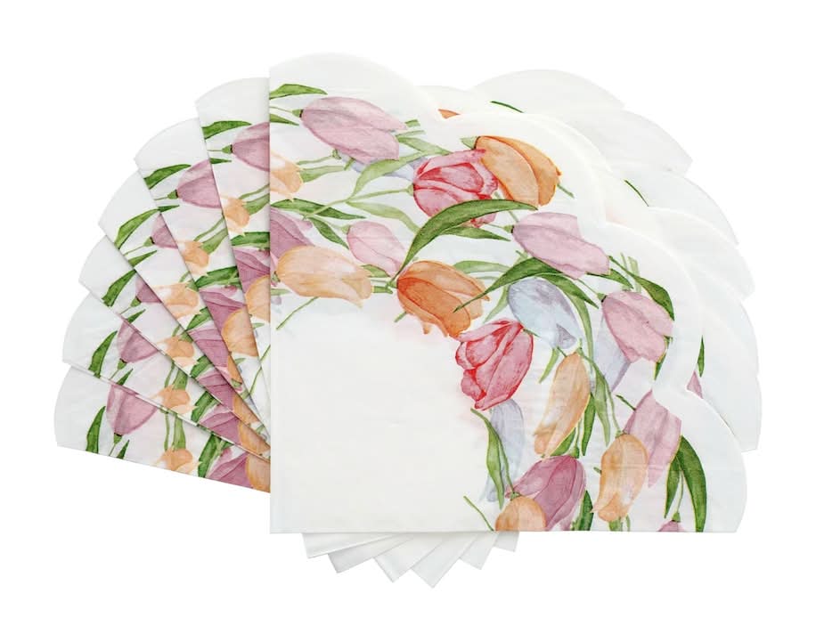 Seasonal Collection Spring Floral Napkins, 16-pc Pack.