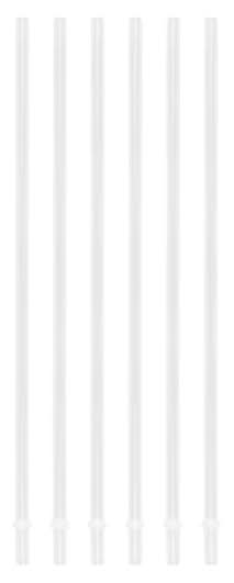 12.25" Clear Straws, 6Ct. By Ashland