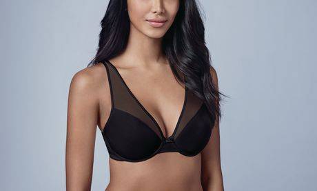 WonderBra 2 façons de porter un soutien-gorge à armatures (Couleur: Noir, Taille: 38C)