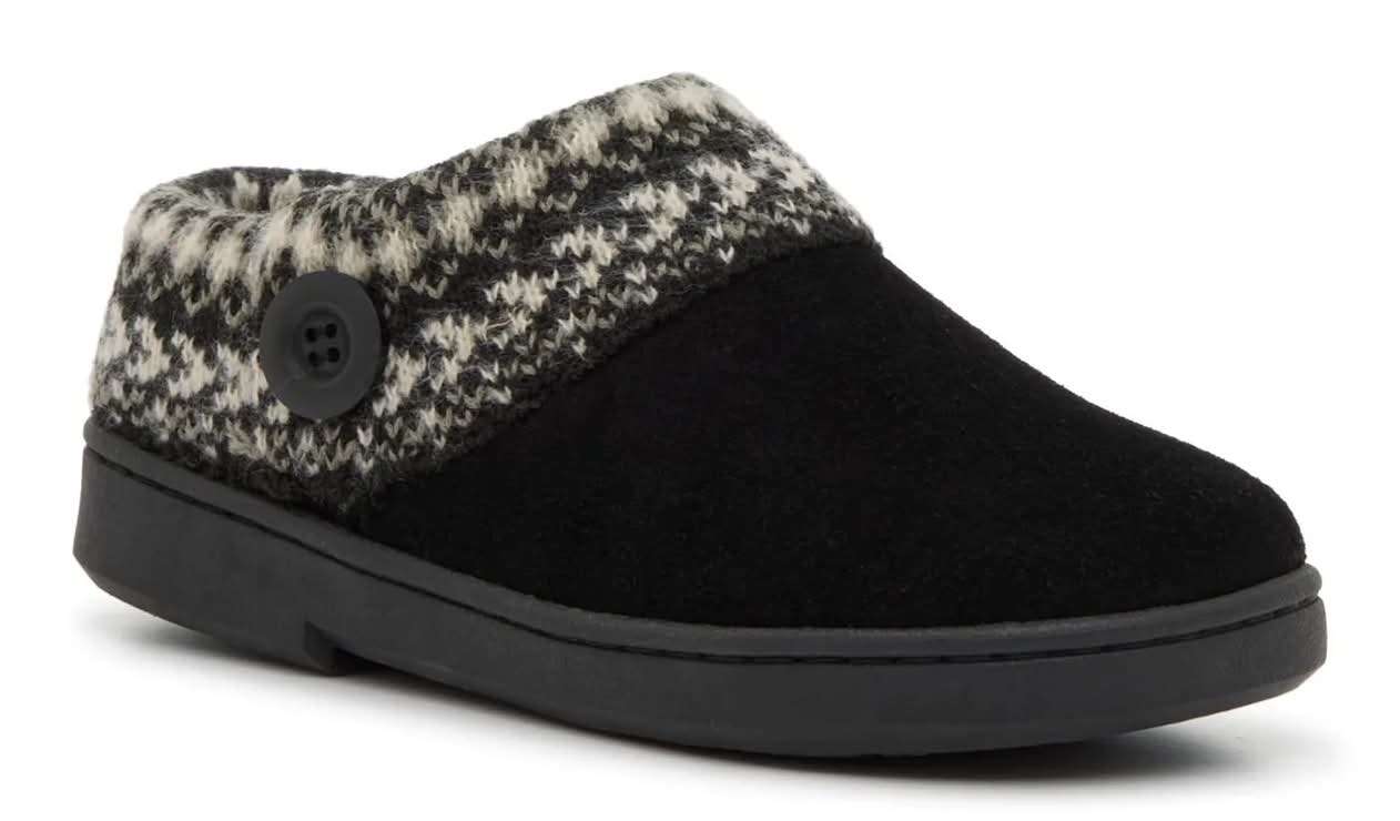 Clarks Fair Isle Sweater Clog - Women'S (Black Medium - 11)