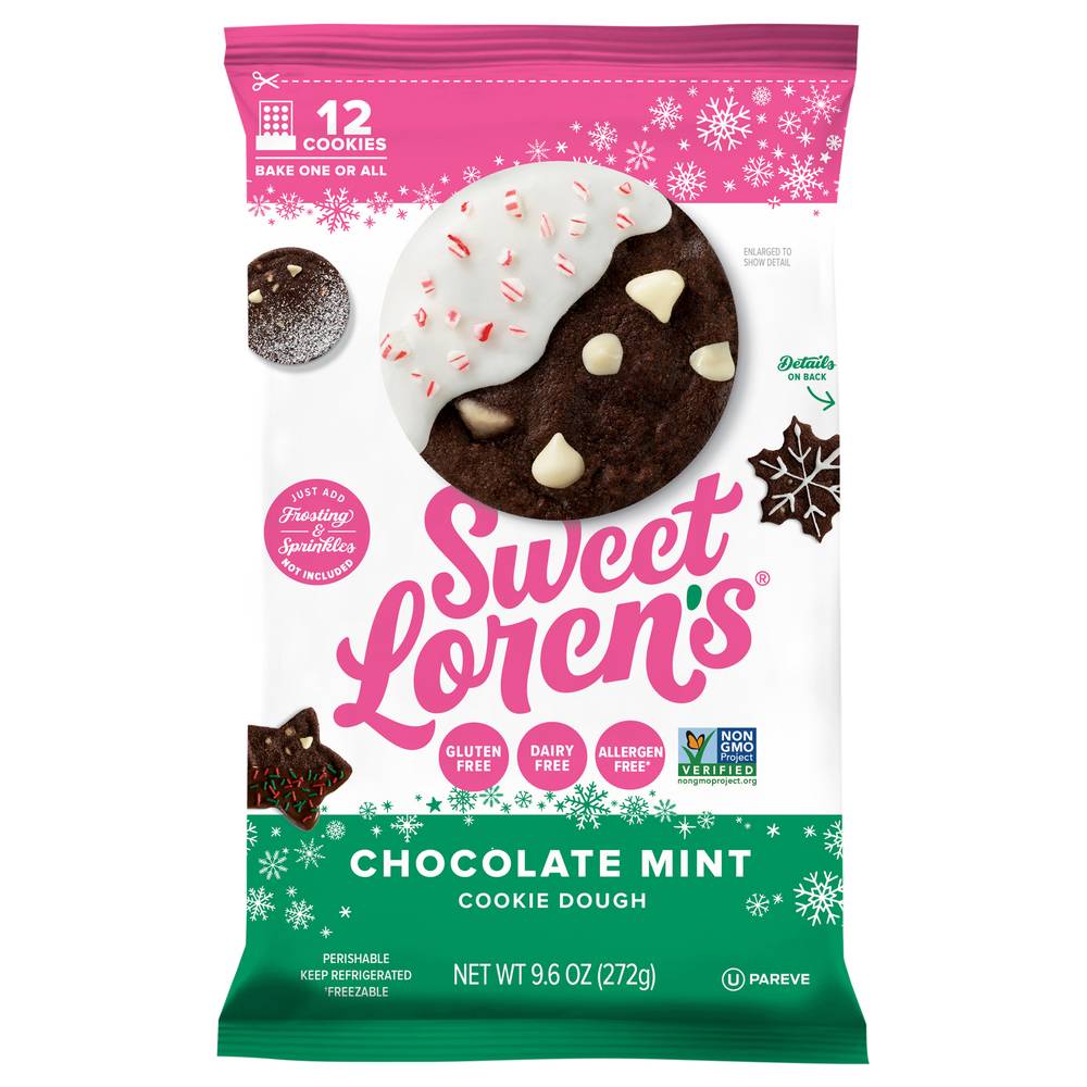 Sweet Loren's Chocolate Mint Cookie Dough, Chocolate-Mint (9.6 oz)