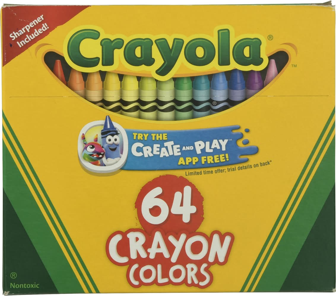 Crayola Crayon Colors With Sharpener Included (2 oz)