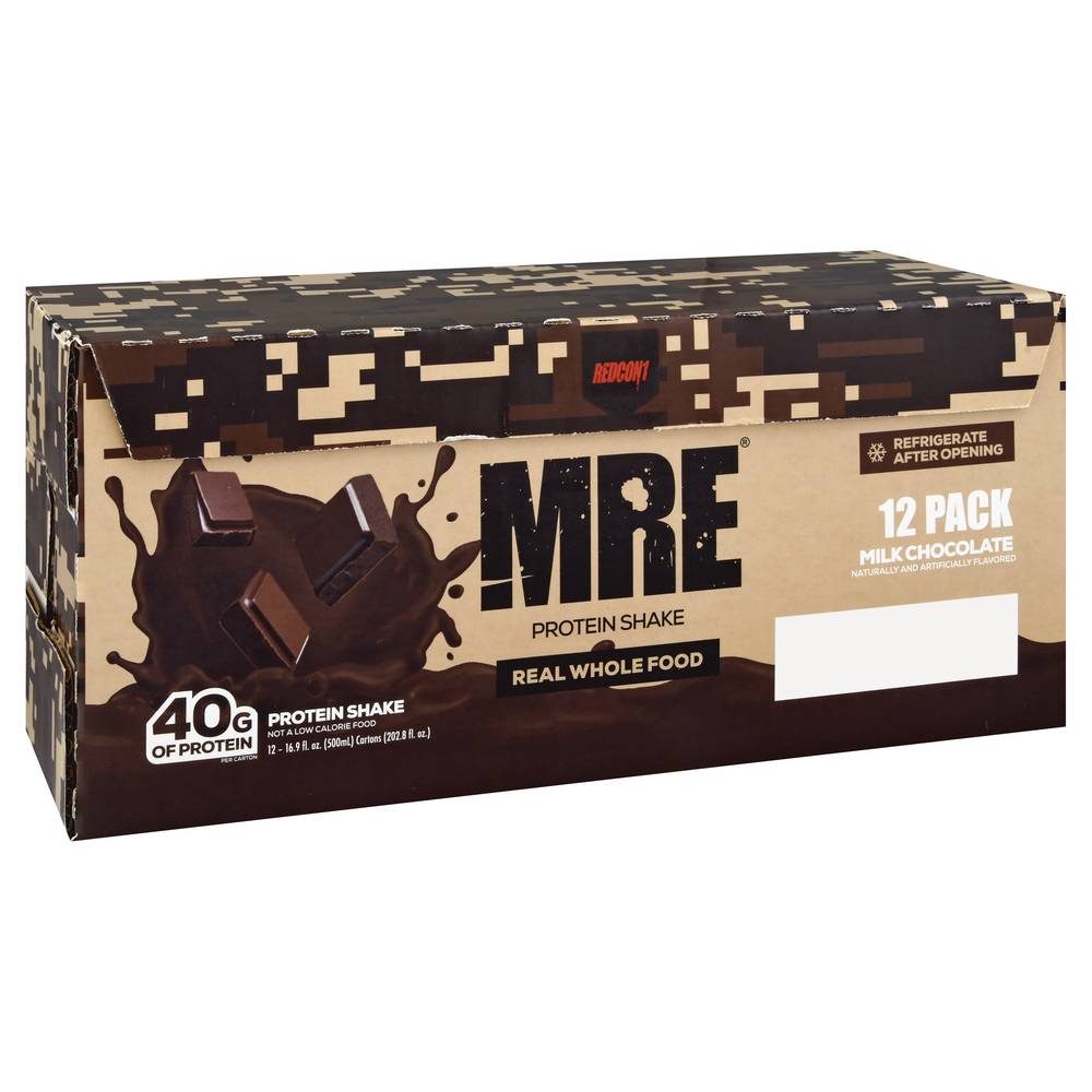 Redcon1 Mre Protein Shake (12 pack, 16.9 fl oz) (milk chocolate)