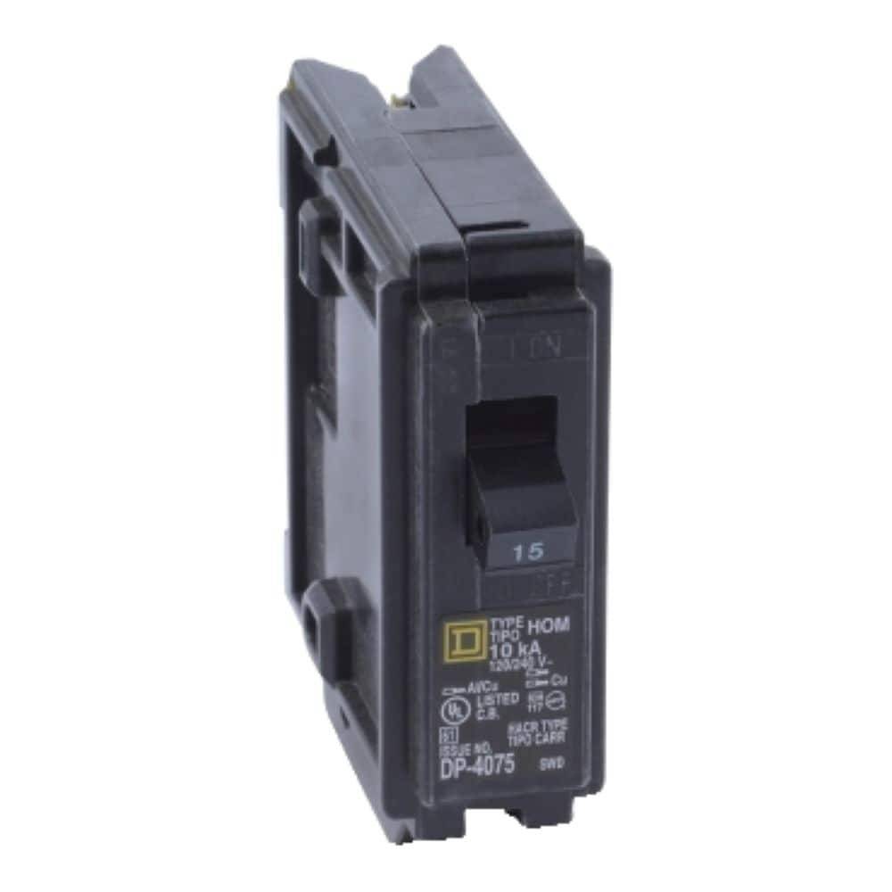 Square D Homeline 15-amp 1-Pole Standard Trip Circuit Breaker | HOM115CP