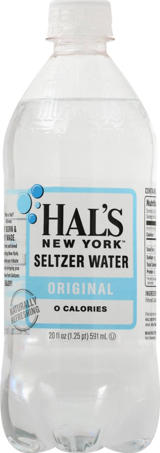 Hal's New York Original Seltzer Water (20 fl oz)
