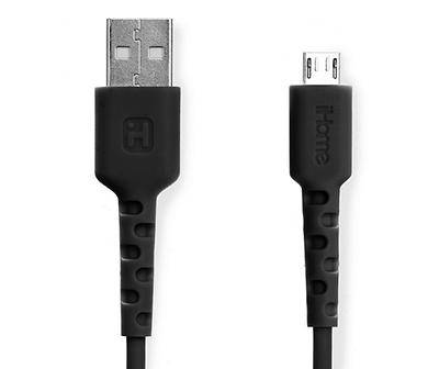 Black Durastrain 6' Micro USB Cable