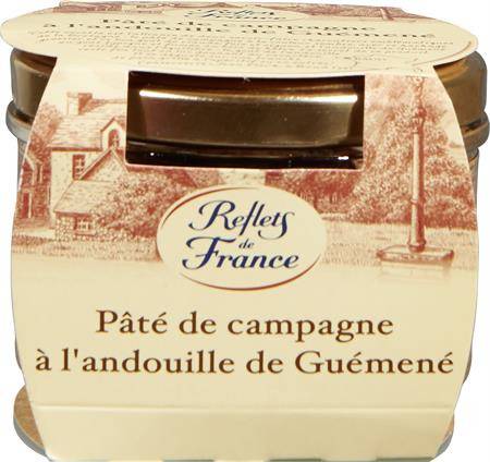Pâté de campagne andouille de Guémené REFLETS DE FRANCE - le pot de 180g