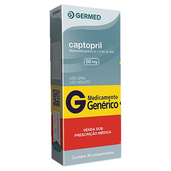 Germed pharma captopril 50mg (30 comprimidos)