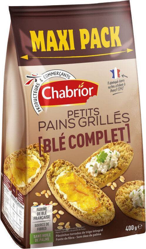 Petits pains grillés blé complet - chabrior - 400g