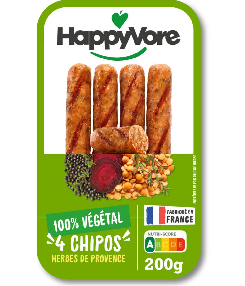 HappyVore - Chipolatas végétales & gourmandes (200g)