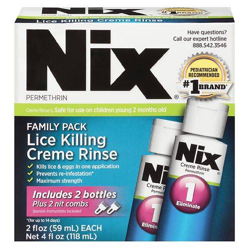 Nix Permethrin Lice Killing Creme Rinse Kit - 1.0 ea
