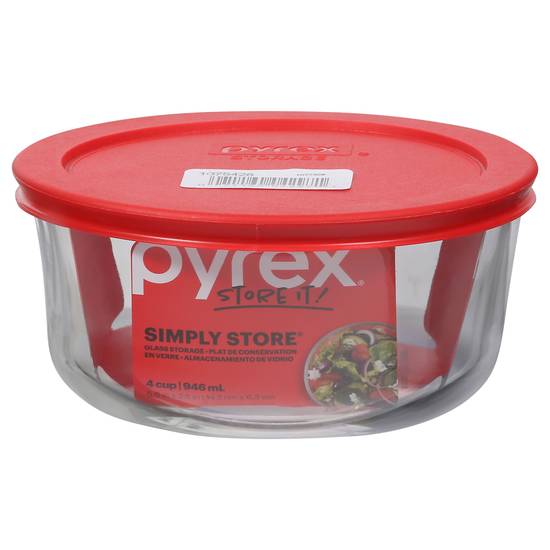 Pyrex 4 Cup Simply Store Glass Dish With Lid (1 ct)