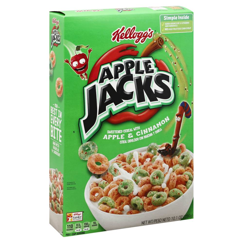 Kellogg's Jacks Cereal With Cinnamon, Apple-Cinnamon (10.1 oz)