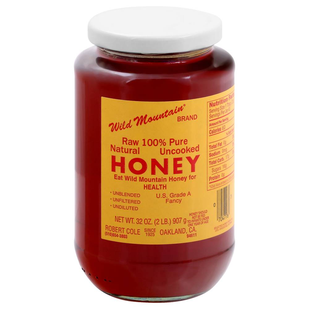 Wild Mountain Raw 100% Pure Uncooked Honey