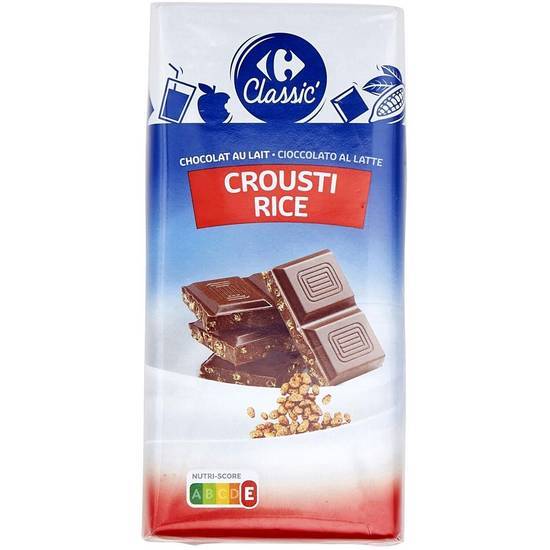 Carrefour Classic' - Chocolat au lait (riz crousti)