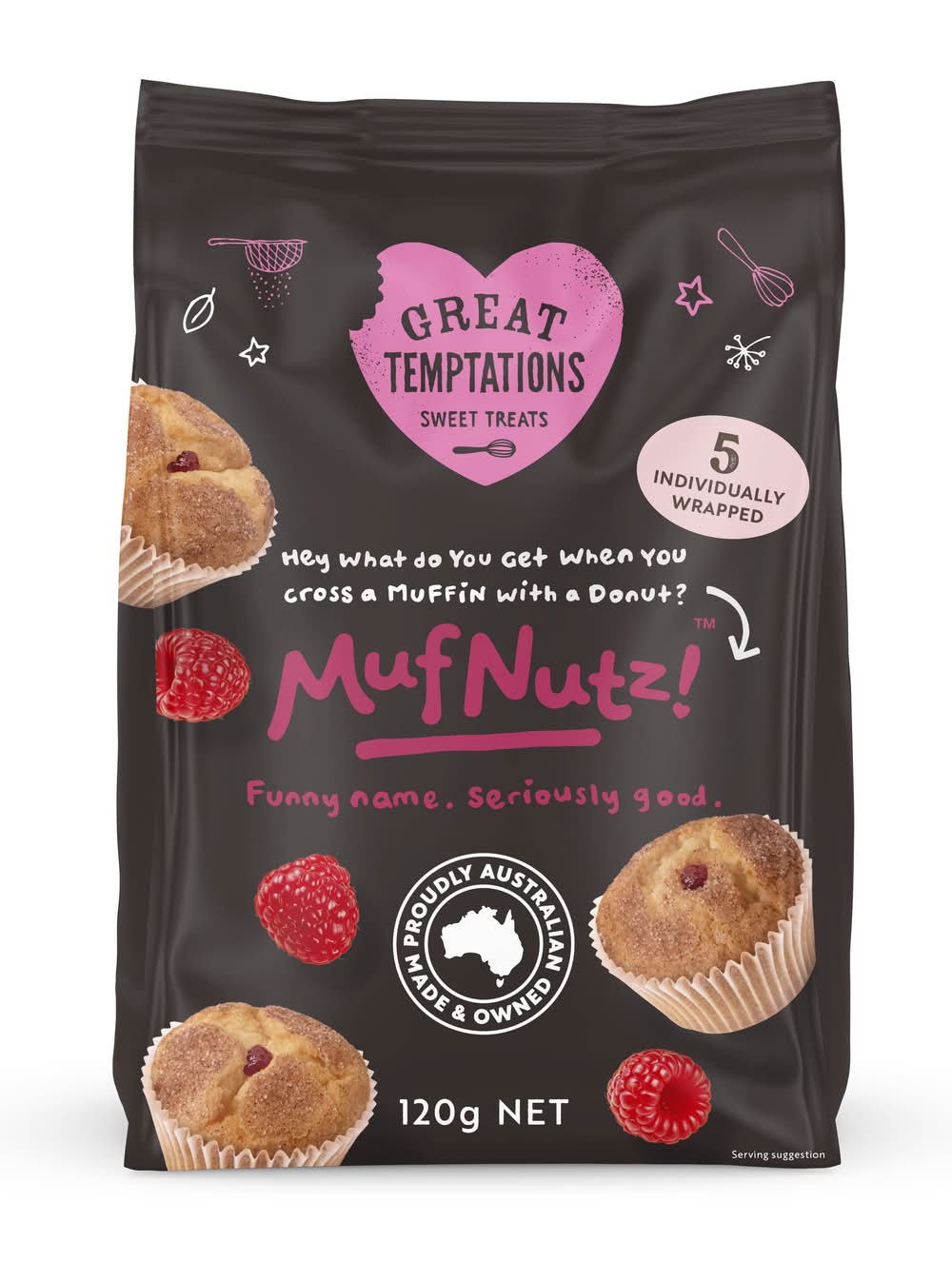 Great Temptations Grab Bag Muffnutz 120g