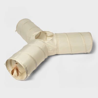 Boots & Barkley Triple Tunnel For Cats, Beige