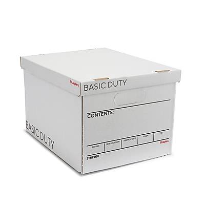 Staples Duty File Box Lift Off Lid Letter (10 ct)