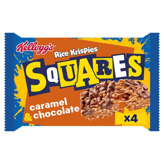 Kellogg's Squares Rice Krispies Curious Caramel & Chocolate 4 x 36g (144g)
