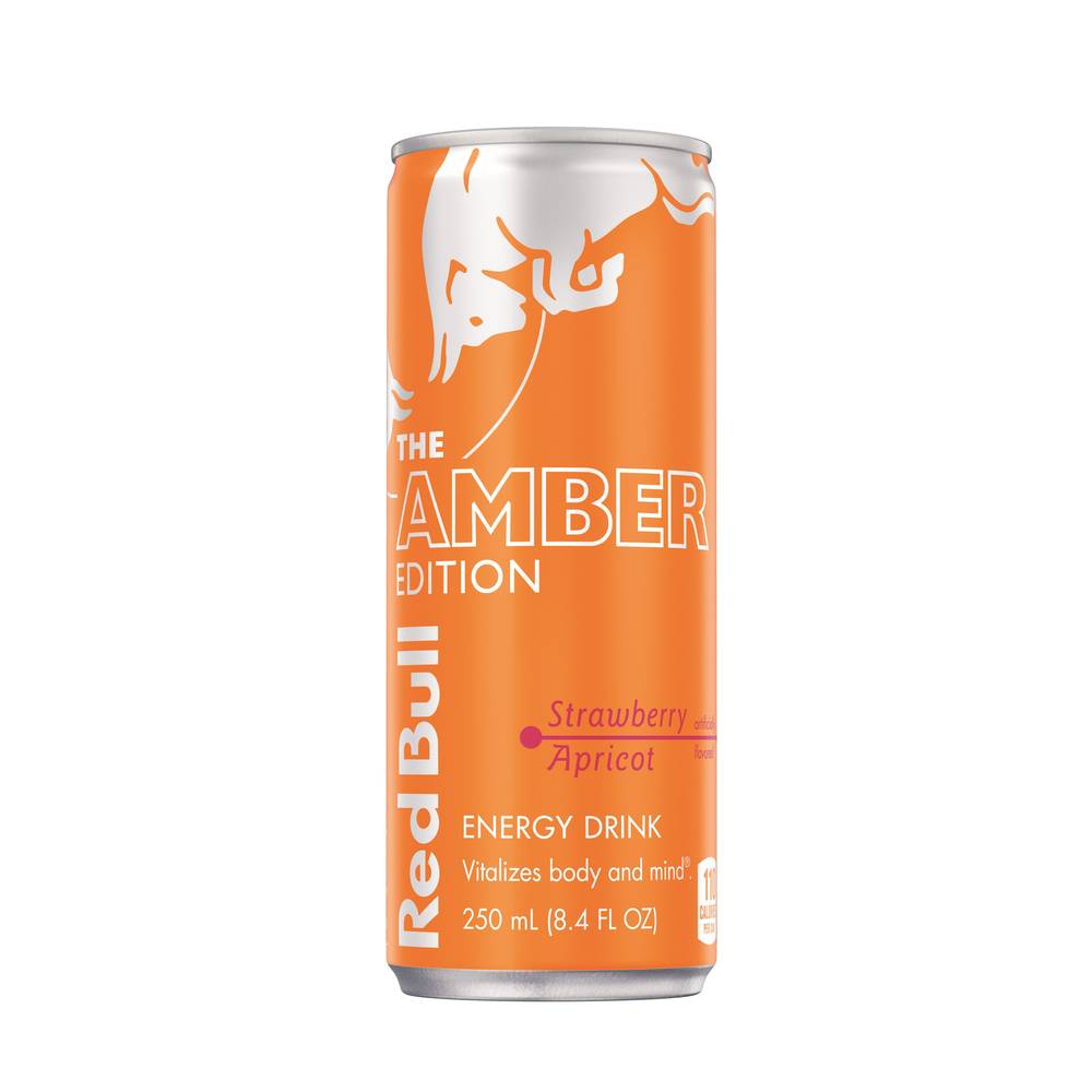 Red Bull the Amber Edition Energy Drink (8.4 fl oz) (strawberry-apricot )