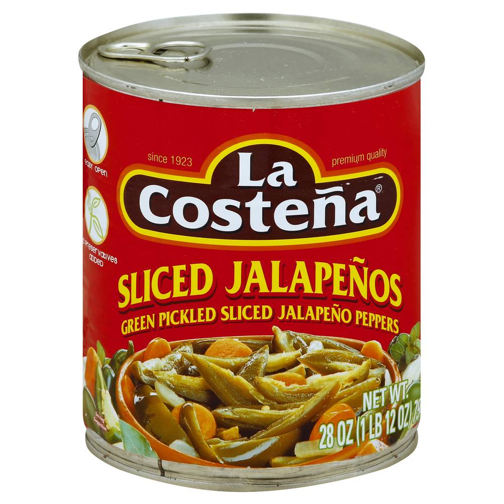 La Costeña Sliced Jalapenos Green Pickled Sliced Jalapeno Peppers