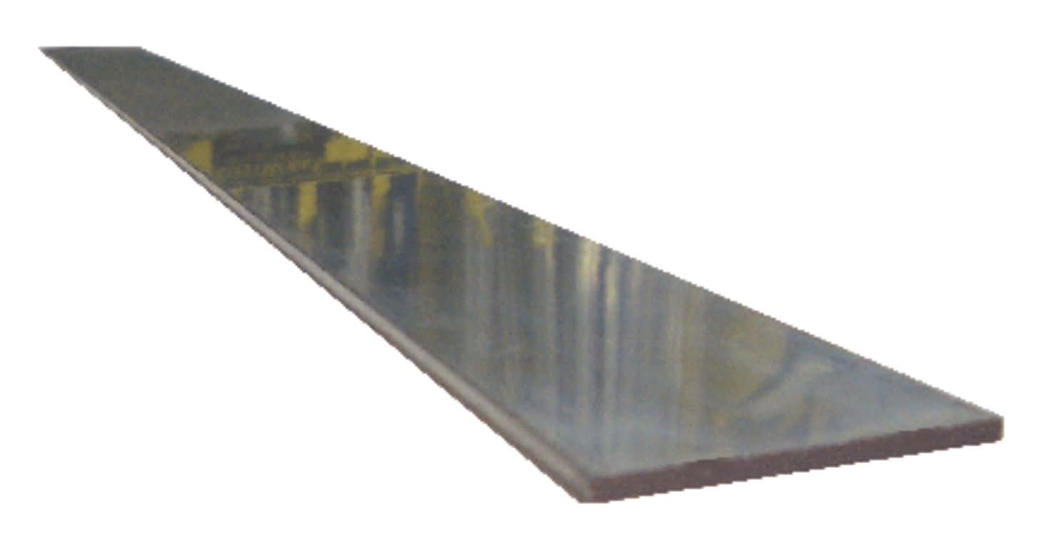 Steelworks 0.125 In. X 0.5 In. W X 3 Ft. L Aluminum Flat Bar 1 Pk