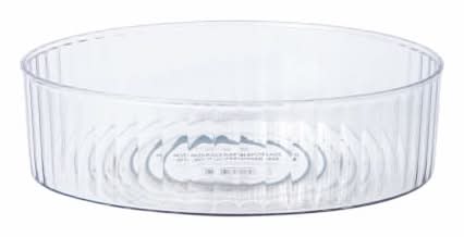 Multi-Purpose 360° Ribbed Plastic Spinner Clear