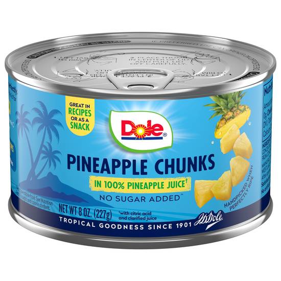 Dole Pineapple Chunks in 100% Juice (8 oz)