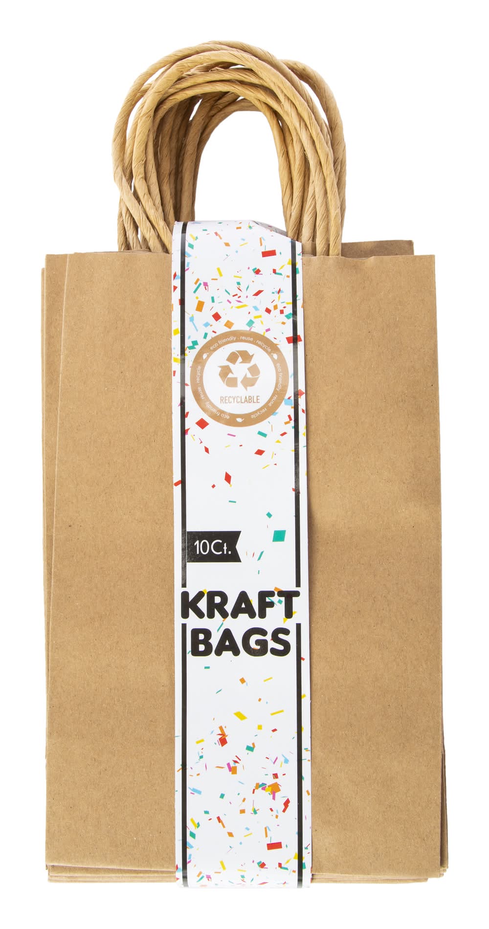 Recyclable Eco-Friendly Gift Bags 10-Count