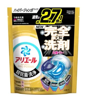 アリエール 洗濯用洗剤 ジェルボール プロパワー つめかえ用 - ハイパージャンボ (24 入)
