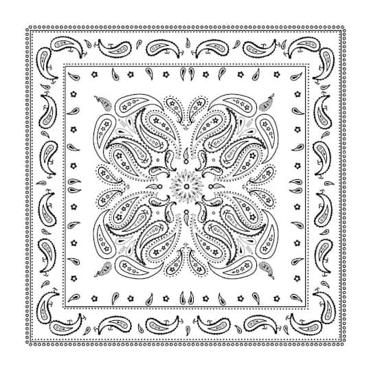 Make Market Paisley Bandana, White