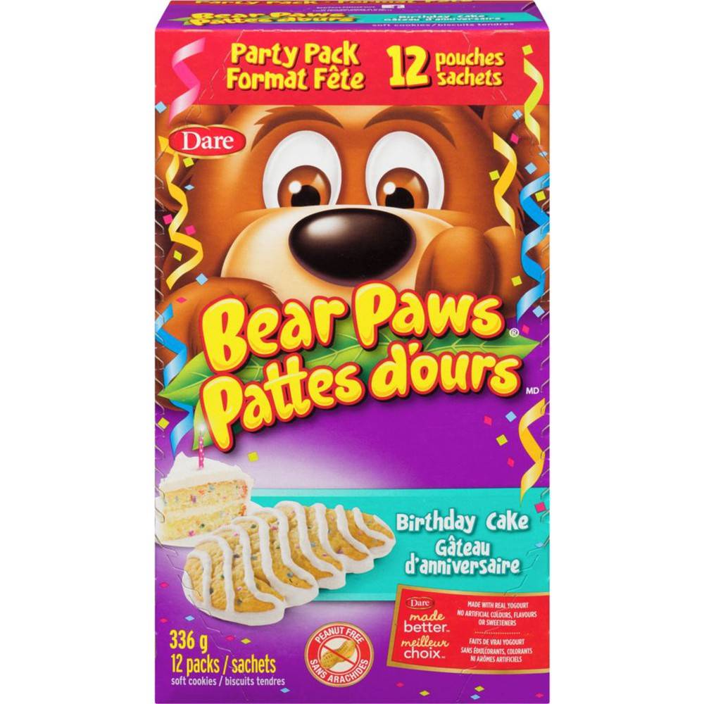 Dare Bear Paws, Birthday Cake (337 g)